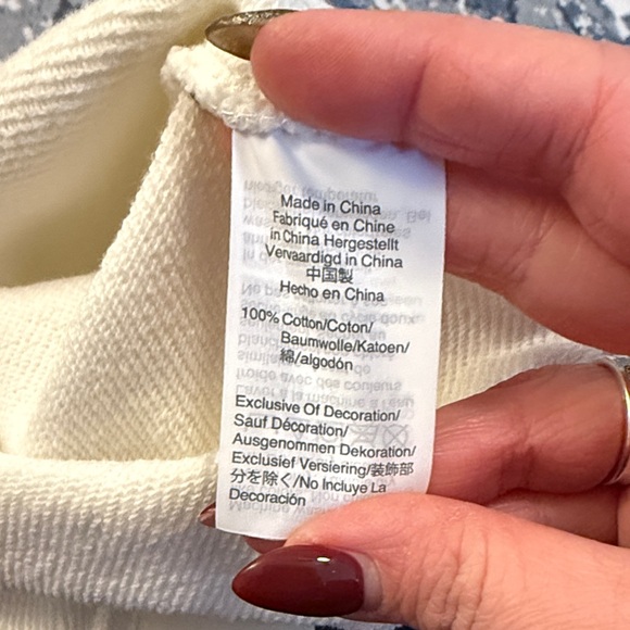 J. Crew Off-White Nashville Sweatshirt - Picture 3 of 3